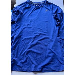 Devoropa Mens XL Compression Shirt Royal Blue Long Sleeve Athletic Base Layer